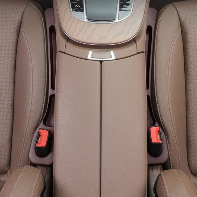 소울랜드 차량 시트 틈새 사이드 쿠션 1세트(2P) 전차종 장착가능, 1세트, 다크브라운