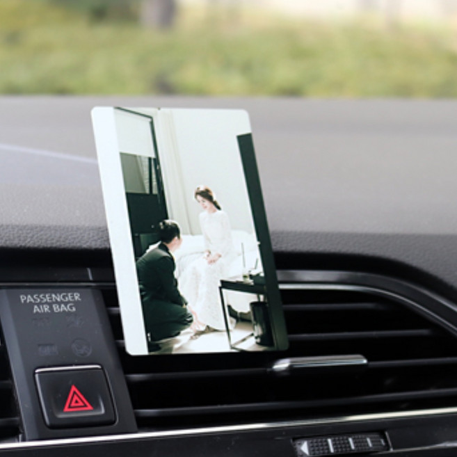 1+1 끌린다 차량 송풍구 액자 제작 (스탠드 가능), 1+1 60*90mm 사각