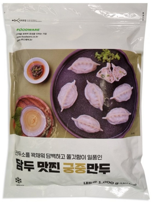 담두맛찐궁중만두 푸드웨어 30Gx34입, 1개, 1L
