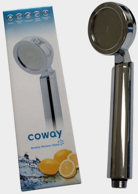 코웨이 부들부들 비타 샤워헤드, 샤워기 실버 구형, 1개