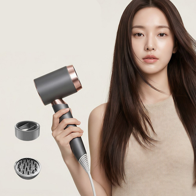 HUIJII 고출력 드라이기 여행용 가정용, 회색, HUIJII042