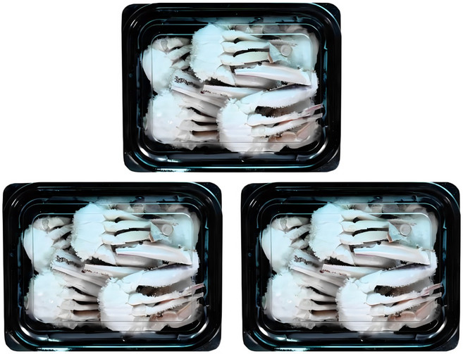 국내산 손질 절단꽃게, 350g, 3개