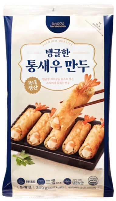 한만두 탱글한 통새우 만두, 200g, 1개