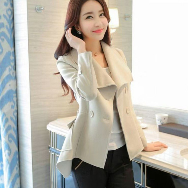 COSYEVNO 쇼트 슬림 코트 트렌치코트 여성 정장