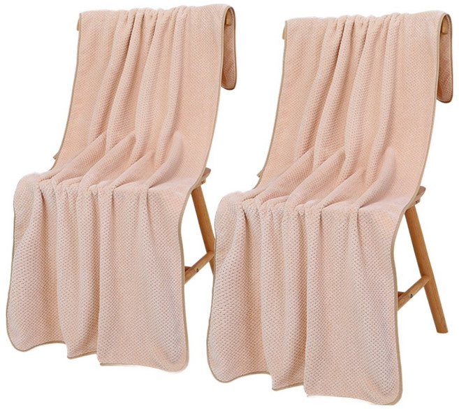 글로리유 소프트 대형 바스타월 70x140cm, 카키, 2개