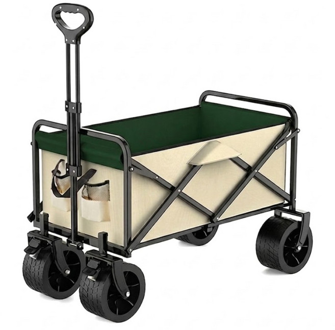 折疊露營拖車, 米色, 1個