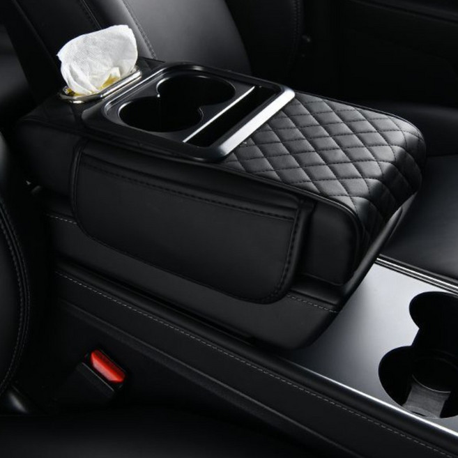 카블랙 차량용 콘솔쿠션 팔걸이쿠션 컵홀더 수납함 자동차 팔걸이수납함 차량 팔걸이 쿠션 차량용 콘솔박스 수납함 자동차 팔걸이 쿠션 차량용 팔걸이쿠션 팔걸이 쿠션 차량 콘솔박스 수납, 1개, 존귀흑