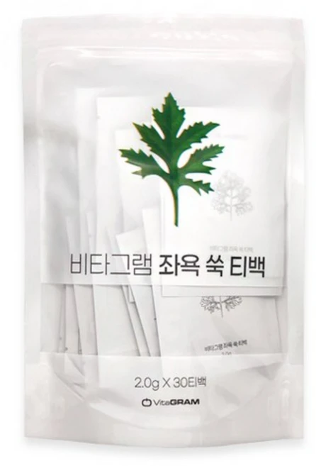 비타그램 좌욕용 쑥 티백 2g, 30개 - 쿠팡