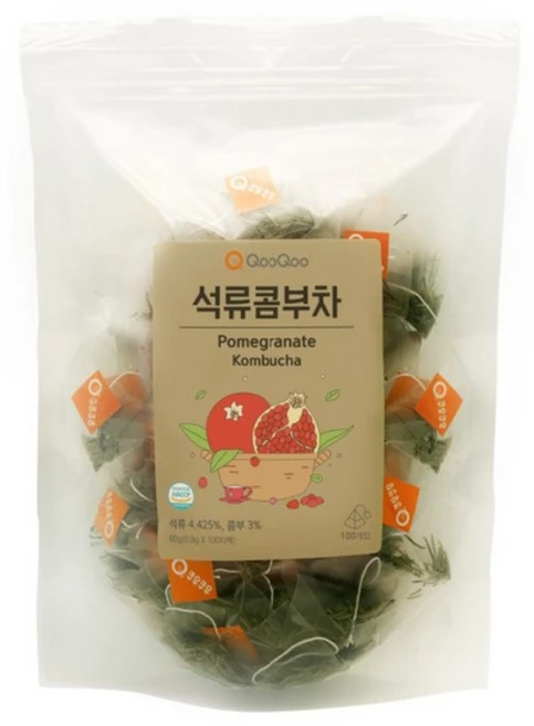 쿠우쿠우 석류콤부차 100티백, 1개, 100개입, 0.8g - 쿠팡