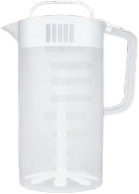 카페마스터 믹싱피쳐 2L 음료 제조 혼합 믹서 미숫가루 대용량음료, 흰색, 1개