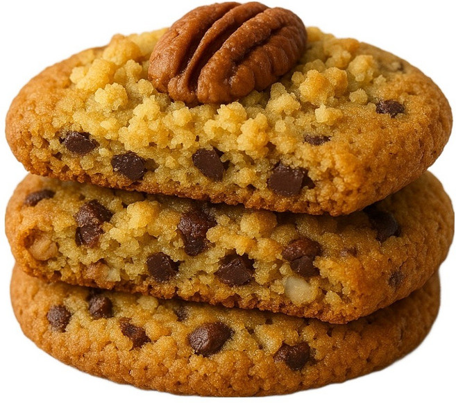 [피키즈] 호두 초코칩 피칸 듬뿍 선물하기 좋은 영양간식 기념일 선물세트 답례품 개별포장 대용량 수제쿠키, 20개, 35g