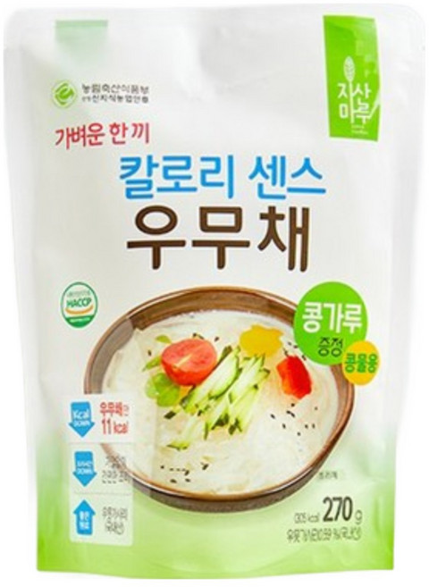 [올더야미] 지리산 묵가 춘향골 묵 저칼로리 우무면 콩물비빔소바 6팩 세트, 우무채 콩물 6팩