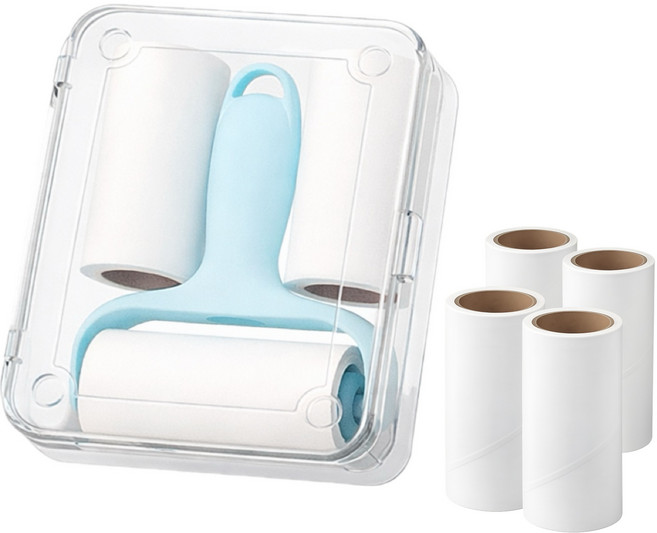 모모스토어 휴대용 미니 돌돌이 본품+리필 6개 세트