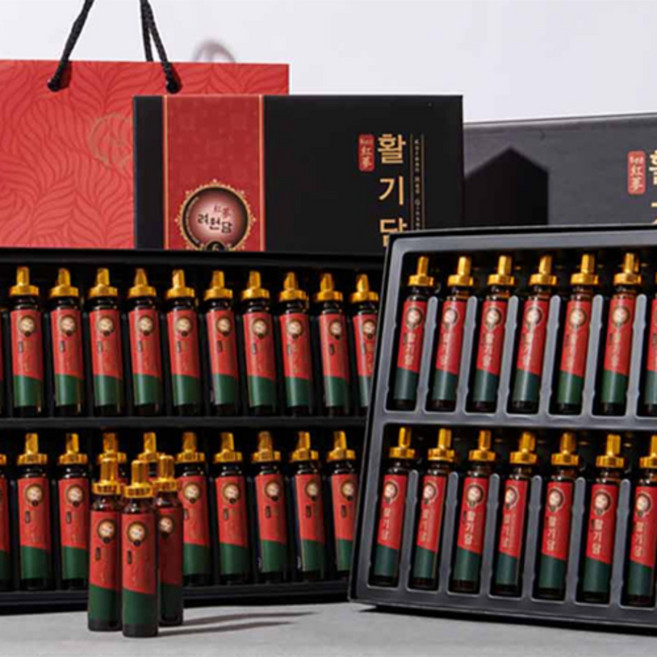 려원담 활기담 홍삼 + 쇼핑백, 600ml, 1세트