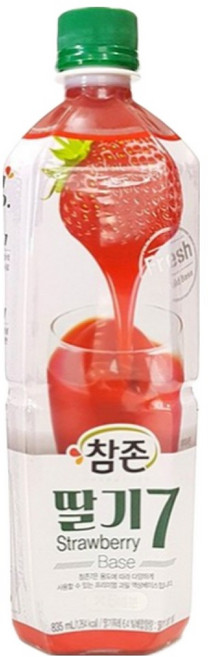 참존식품 딸기7베이스 835ml, 6개
