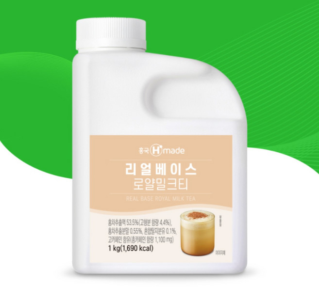 흥국F&B 맘스 리얼베이스 로얄 밀크티, 1kg