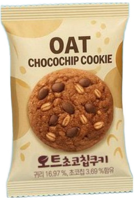 오즈랜드 오트 초코칩 쿠키 40p, 4개, 480g