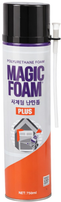 10위 - 매직폼 플러스 노즐타입(일회용) 우레탄폼 750ml 사계절용 단열 방음 틈새충진, 1개