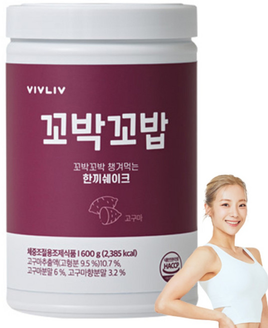 비브리브 꼬박꼬밥 챙겨먹는 한끼쉐이크 고구마, 600g, 1개
