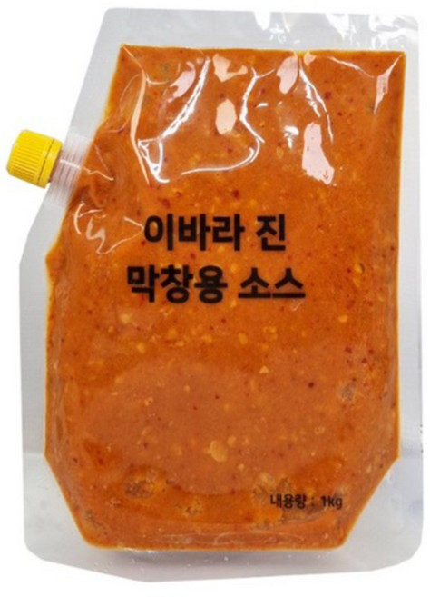 대구 달구벌 이바라 막창용 소스 1kg 막창소스 대용량 식자재 업소용 소스 막창전용 된장 양념 소스, 대구 달구벌 이바라 막창전용 된장양념 소스 1kg, 1개