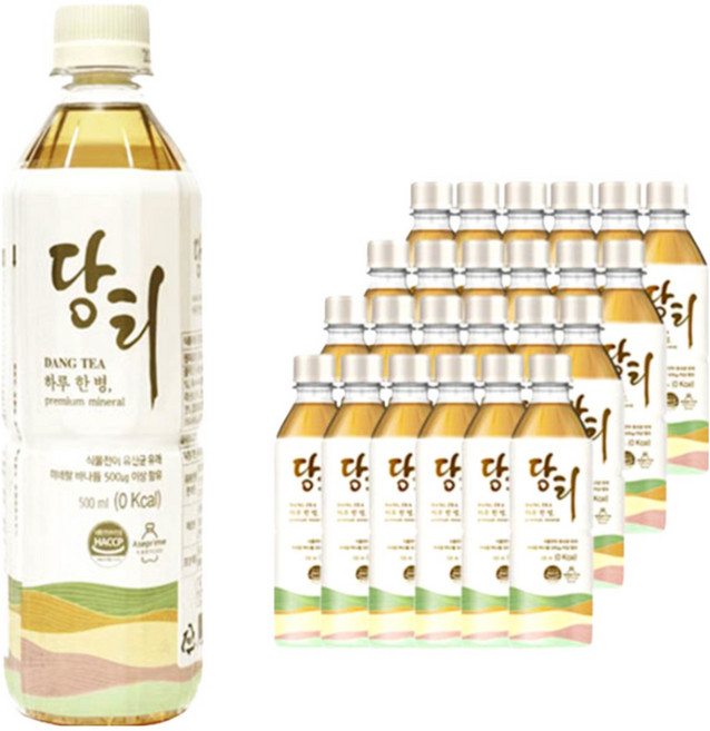 당티 미네랄워터 음료 물 500ML 사은품, 24개