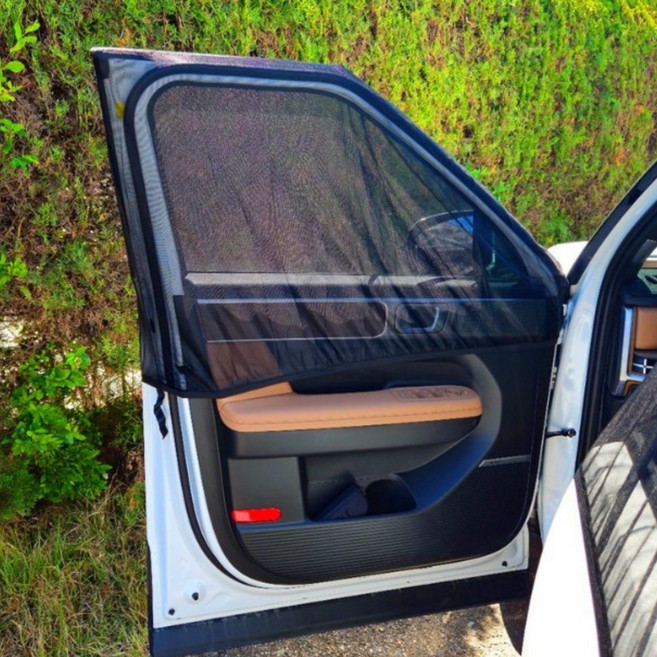 싼타페MX5 차박 모기장 세트 앞문 뒷문 트렁크 3종 캠핑 차크닉 햇빛가리개 사생활보호 그늘막 커튼 00362, 1세트, 1. 사이드미러 타공형 3종세트