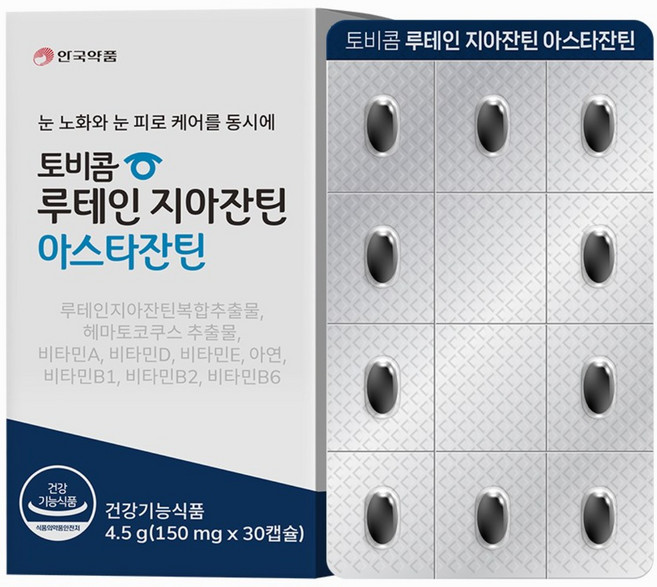 토비콤 루테인자아잔틴 아스타잔틴, 30정, 1개