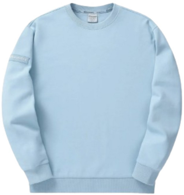 (매장정품)디스커버리 남녀공용 와펜 맨투맨 봄 가을 긴팔 티셔츠 아웃도어 활동성 편안한 라운드넥 티셔츠 남자 여자 공용