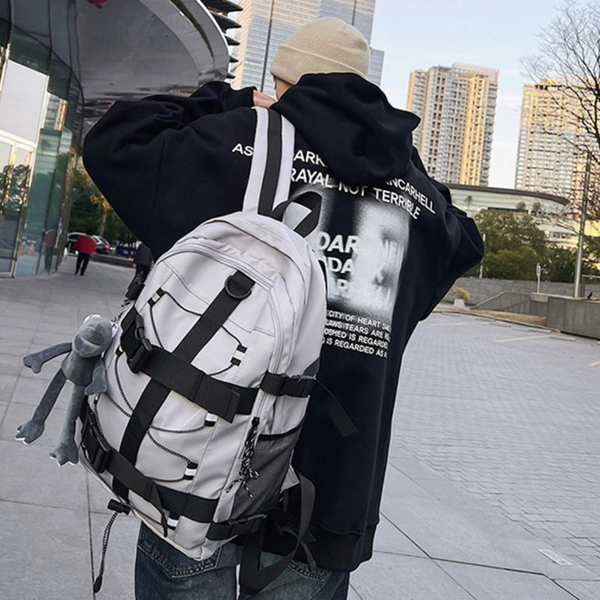 아모르주 남자 여성 백팩 학생 방수 노트북 책가방