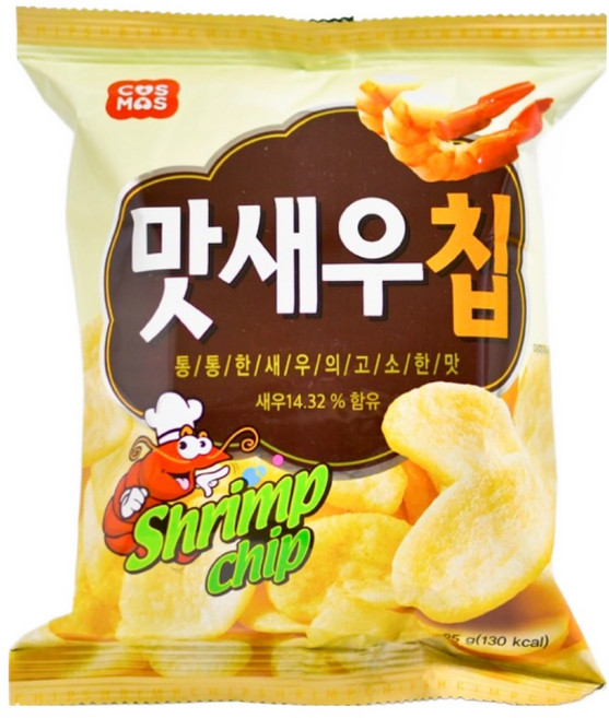 코스모스제과 맛새우칩, 30개, 25g