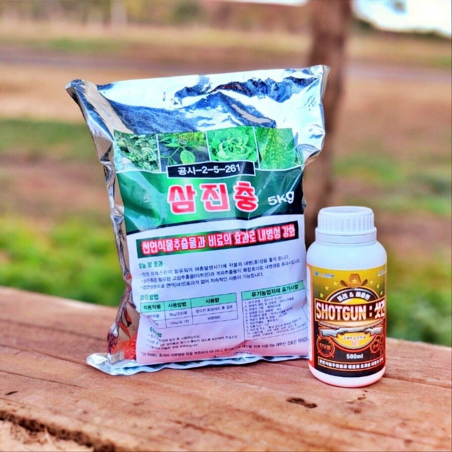 뿌리해충퇴치제 텃밭 깍지 응애 진딧물 해충퇴치제 친환경 토양살충제, 삼진충 입제 5Kg, 1개, 5kg