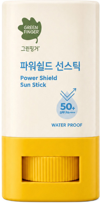 그린핑거 파워쉴드 선스틱 워터프루프 SPF50+ PA++++, 14g, 2개
