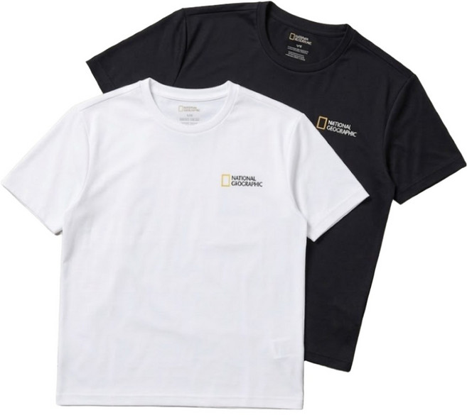 내셔널지오그래픽(National Geographic) 내셔널지오그래픽 유니 메이스 기능성 2PACK 티셔츠 N265UPA010