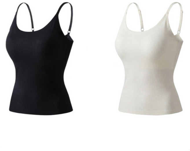 씨엠 여성 심리스 브라캡 캡내장 나시