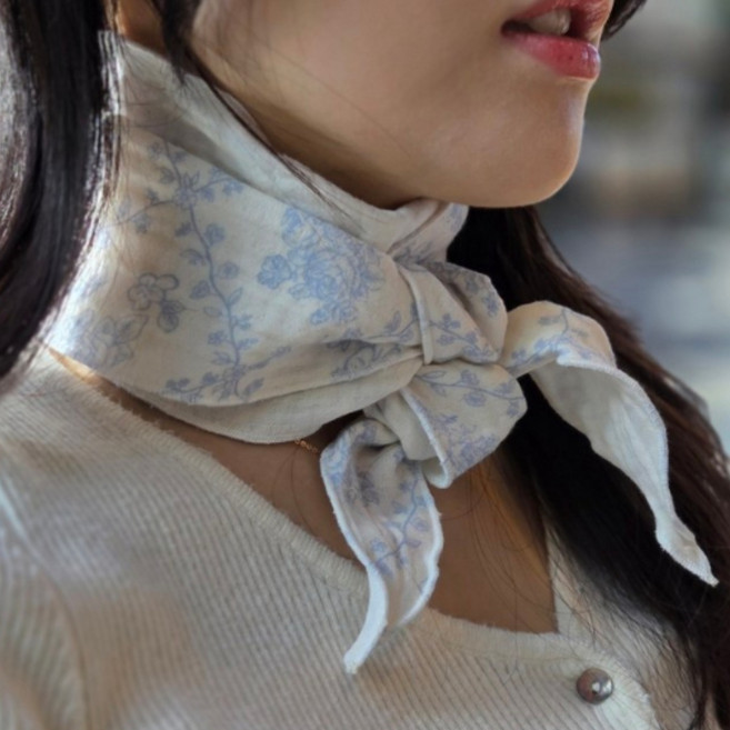 1+1 산모 목감기 수면 면 목수건 거즈면 목 따뜻 잠 잘때 목도리 목토시 워머 단체선물