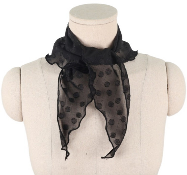 에스랑제이 슈레이스 여성 삼각 반다나 스카프 쁘띠 헤어 두건 패션 목스카프