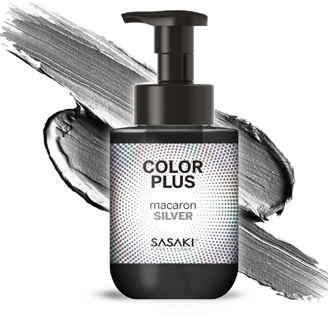 사사키 마카롱 보색 염색 컬러 샴푸 실버, 1개, 300ml - 쿠팡