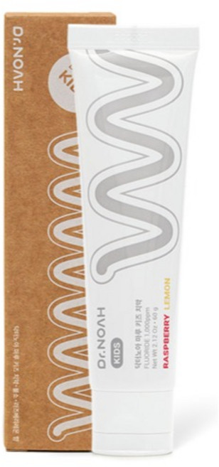 닥터노아 불소 유아 아기 치약 라즈베리 레몬향, 60g, 1, 3개