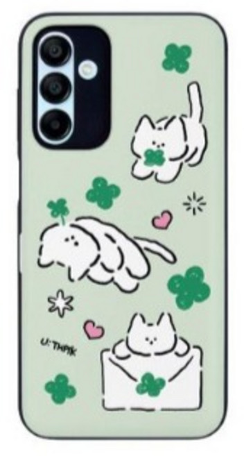 98가지 디자인 갤럭시A17 전용 키즈폰 마그네틱 카드2장수납 케이스