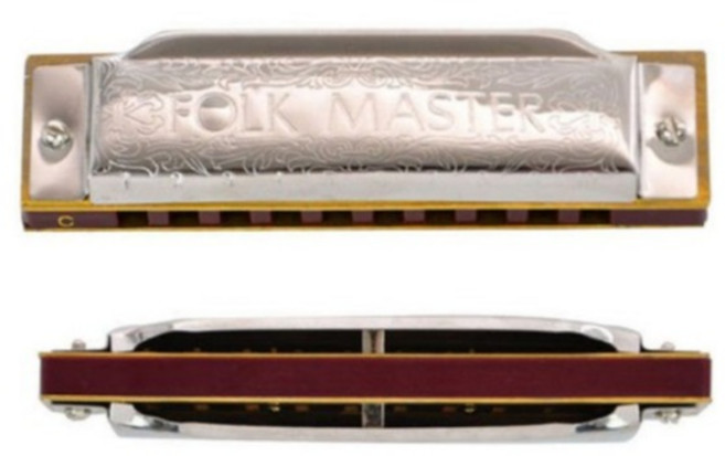 스즈키 포크마스터 10홀 하모니카 12가지 키, D#(Eb)조, 1개