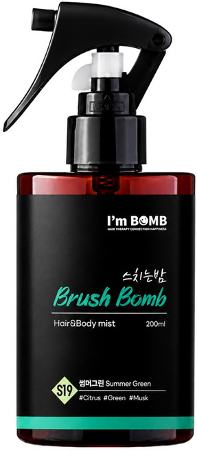 아임밤 스치는밤 썸머그린향 헤어 앤 바디미스트 시원한 여름 숲속의 향기, 1개, 200ml