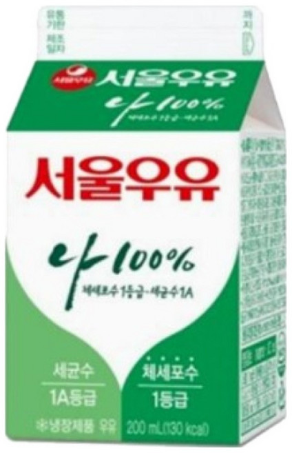 서울우유 나100%, 20개, 200ml