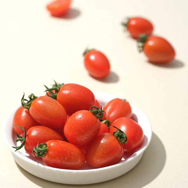 [국내산] 산지직송! 논산 대추 방울 토마토 1~3번 로얄과 2kg 500*4팩, 1박스, 스테비아 방울토마토 2kg