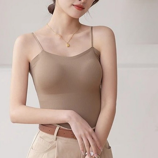 케미솔 여성 슬림핏 브라캠 나시
