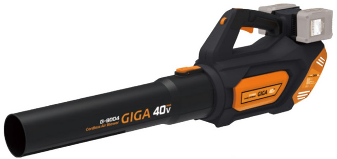기가 40V 무선 송풍기 충전 블로워 대포 낙엽 제설기 G-9004 4.0Ah 배터리 2개, 1세트