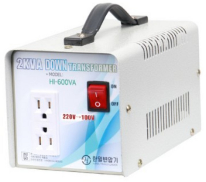 2k 220-100 다운변압기 / 한일트랜스/도란스/ 일본제품을 한국에서 사용, 1개