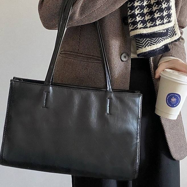 앨오앤지 스퀘어 롱핸들 숄더백