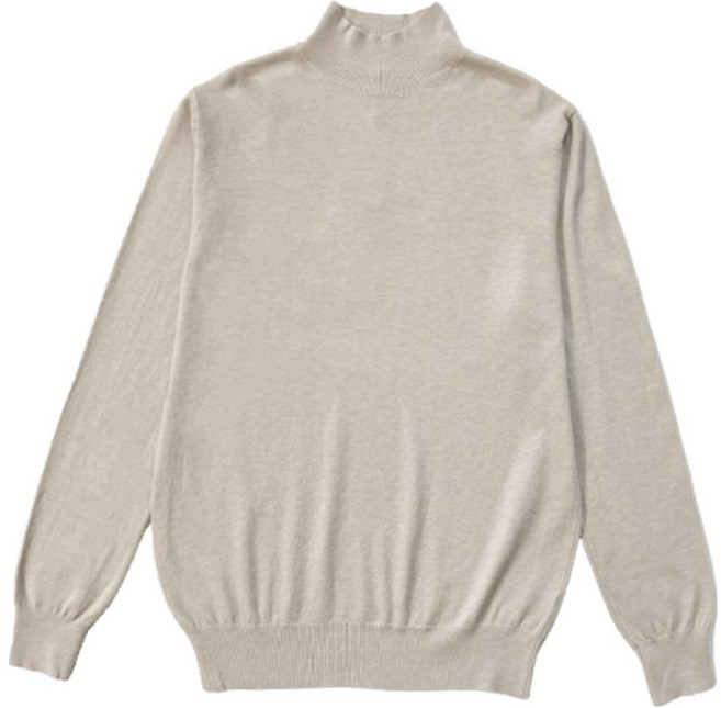 빠델 부드러운 남자 반폴라 니트