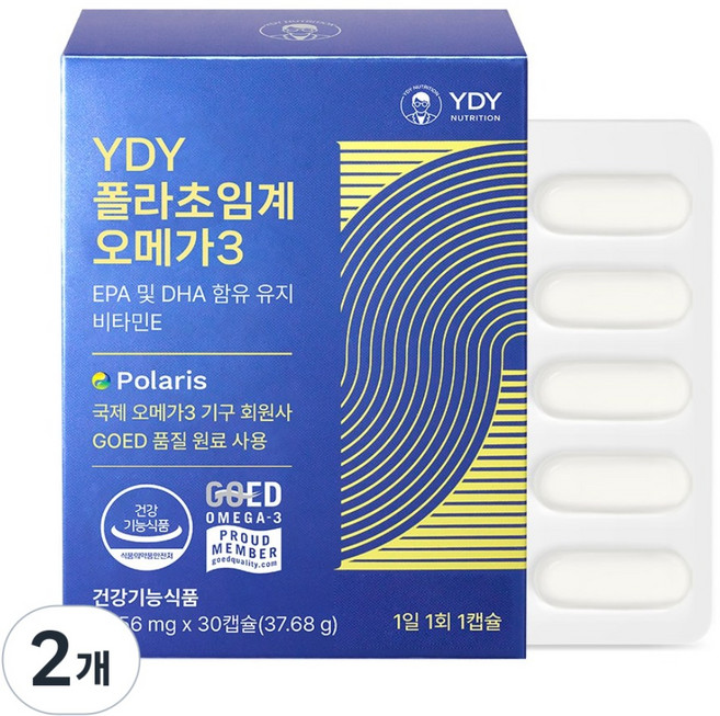 YDY 폴라초임계오메가3, 30정, 2개