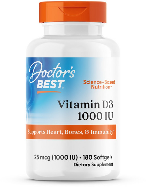 닥터스베스트 비타민 D3 1000 IU 소프트젤, 180정, 1개